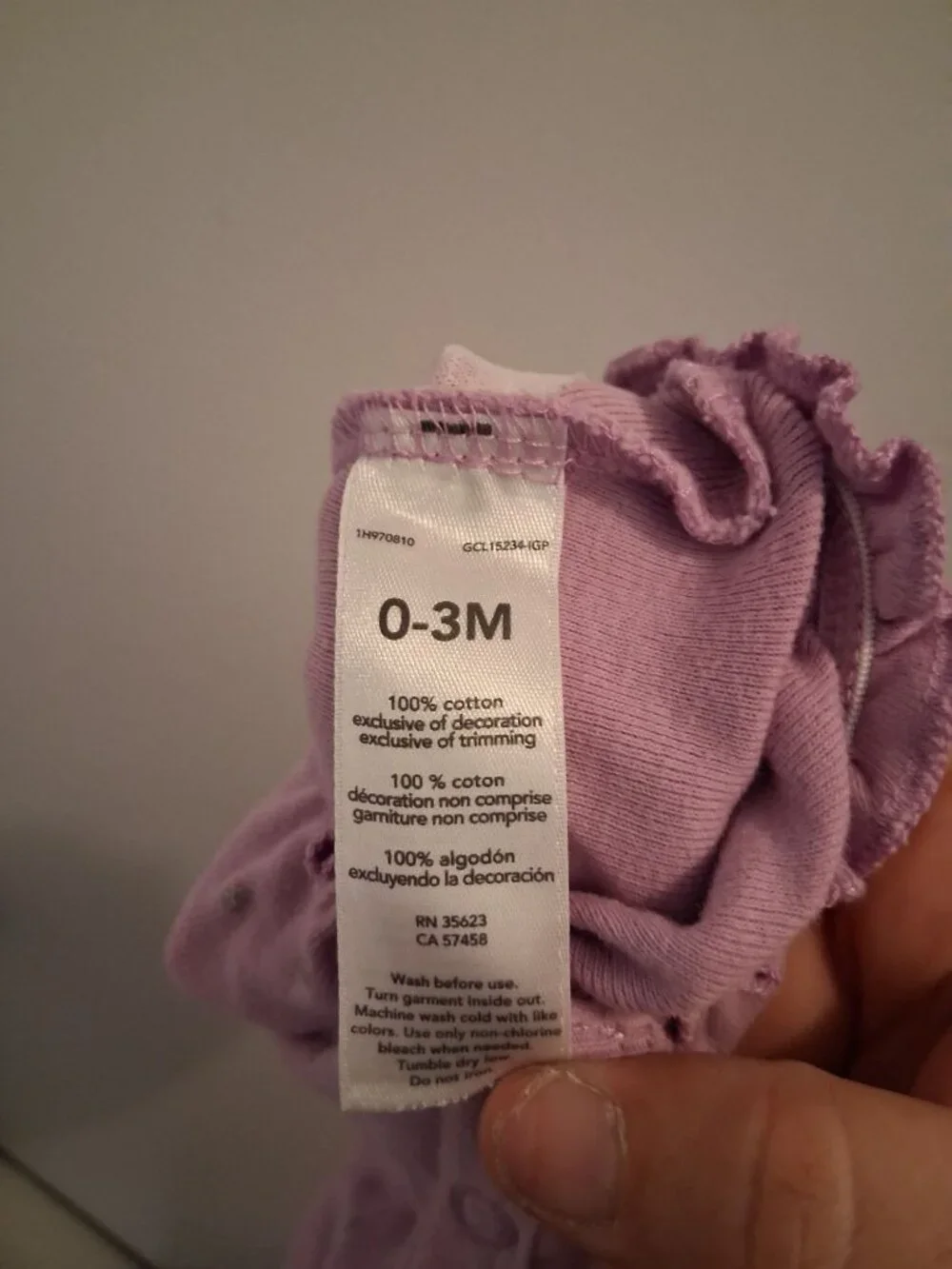 Child of Mine Unicorn Body Suit Purple Baby Girl Size 0-3 Months